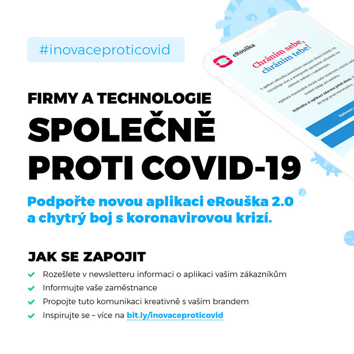 Už máte nainstalovanou eRoušku? 😷  A co vaši zaměstnanci? Podpořte s námi chytrý boj proti koronaviru. 🌐  Více na bit.ly/inovaceprotico…
#inovaceproticovid #digiskills