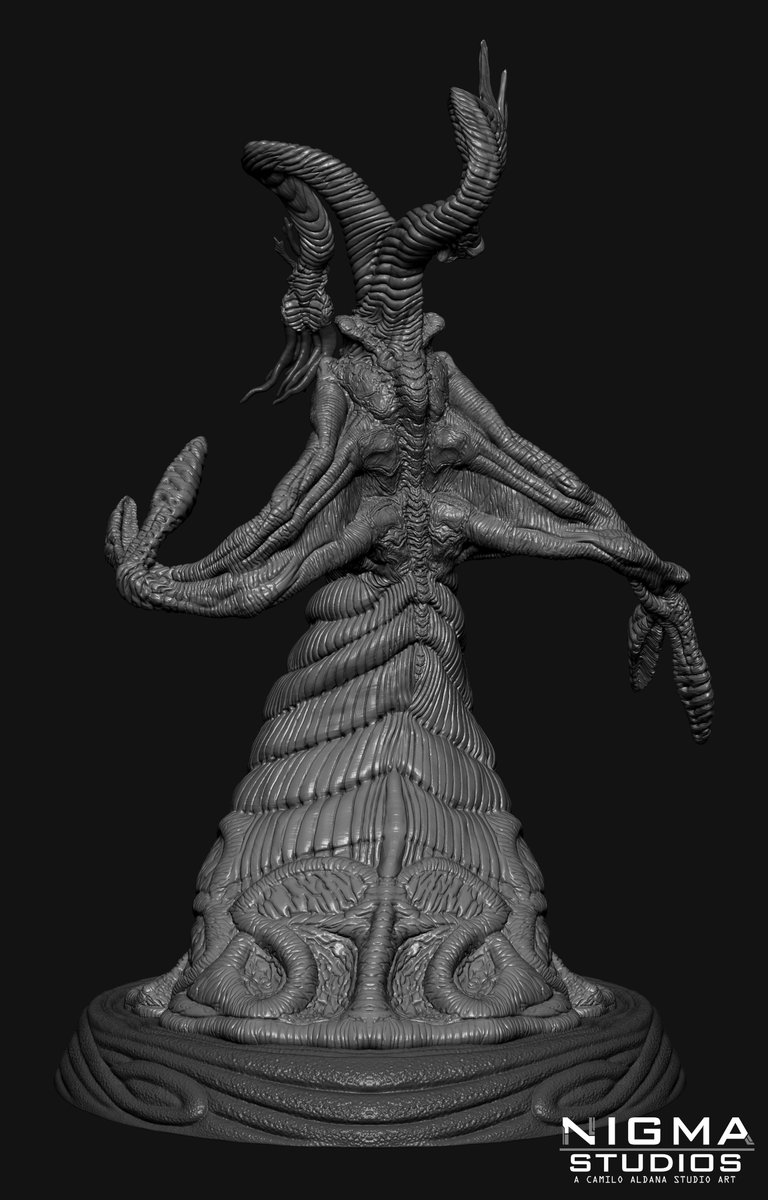 NigmaStudios's tweet photo. Happy halloween to all of you! After a lot of effort, delays and a lot of complications at last I have finished the Great Race of Yith sculpture, the next release in the lovecraftian statue line called Ethereum. #lovecraft #cthulhu #collectibles #nigmastudios #monsters #creatures https://t.co/zMaBfzekRc