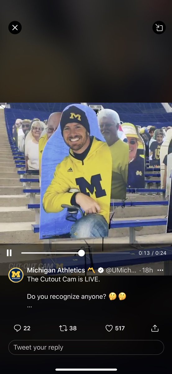 hubbardbradford's tweet photo. Yes! Bryn made the cut (pun intended) and we will continue to hunt for Calla’s! Of course, she is sporting @Wino and her signature backwards hat! #GoBlue #HubbardSisters #ThereInSpirit #BeatState @UMichAthletics @UMichFootball @UMich #DadIsTheBestTitle #backright https://t.co/SYF3I9lEBN