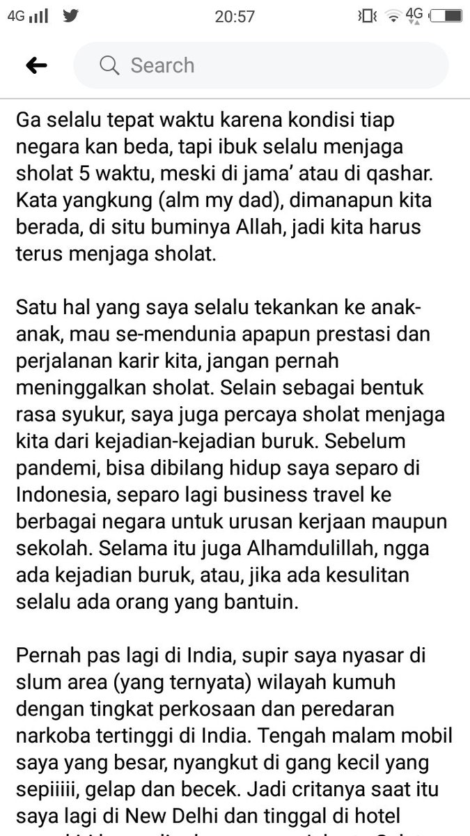 iimfahima's tweet photo. Satu hal yang saya selalu tekankan ke anak-anak, mau se-mendunia apapun prestasi dan  perjalanan karir kita, jangan pernah meninggalkan sholat. 

Selain sebagai bentuk rasa syukur, saya juga percaya sholat menjaga kita dari kejadian-kejadian buruk.

Selamat libur Maulid Nabi. https://t.co/6qTZv9LVaU