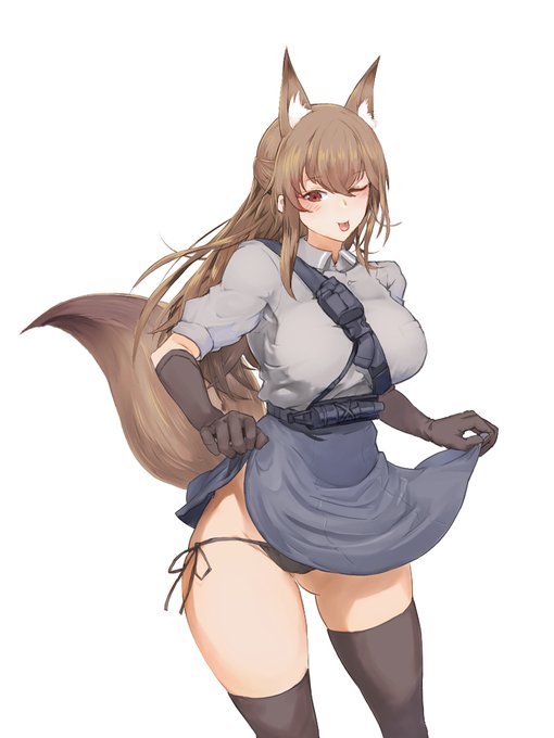 #アークナイツ
ワンドロで描いたフランカを素に描きました 