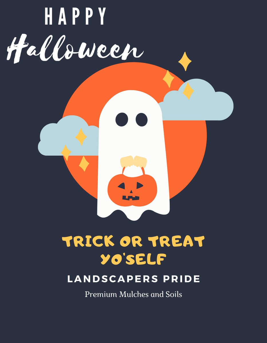 🎃👻Happy Halloween🎃 👻 
Treat yo’self to some Landscapers Pride premium mulches and soils! 
#LetsGrowTogether #LandscapersPride