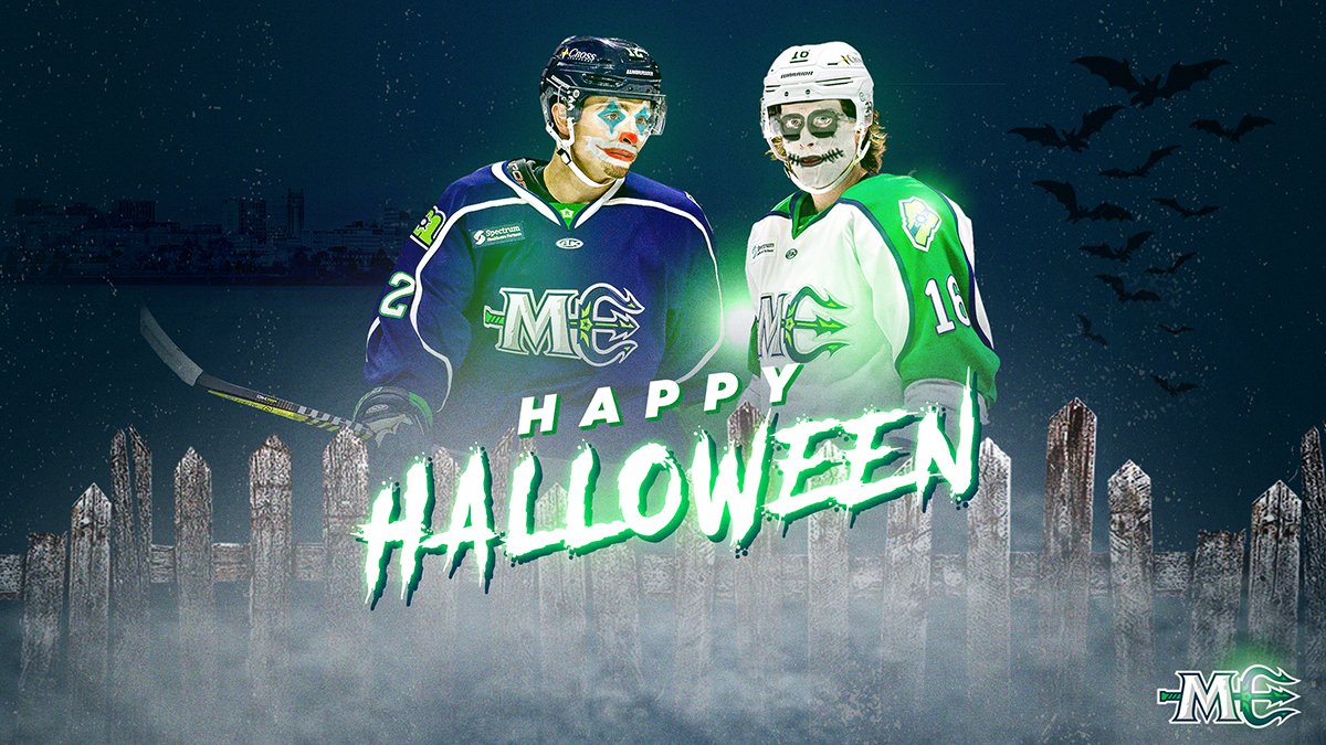MarinersOfMaine's tweet photo. Happy Halloween from the Mariners, Ted Hart and @McNick9 #TrickOrTreat https://t.co/dyvLE8yUtc