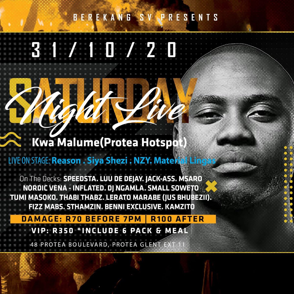 realsiyashezi's tweet photo. Asihlanganeni daar bafethu.Kwa Malume (Protea Hotspot) No:48 Protea Boulevard ,Protea Glen Ext 11.
#SowetoDerby #DJSBU #MTN2020 #ghettostories link in bio.#Welele https://t.co/bq15kkbBXd
