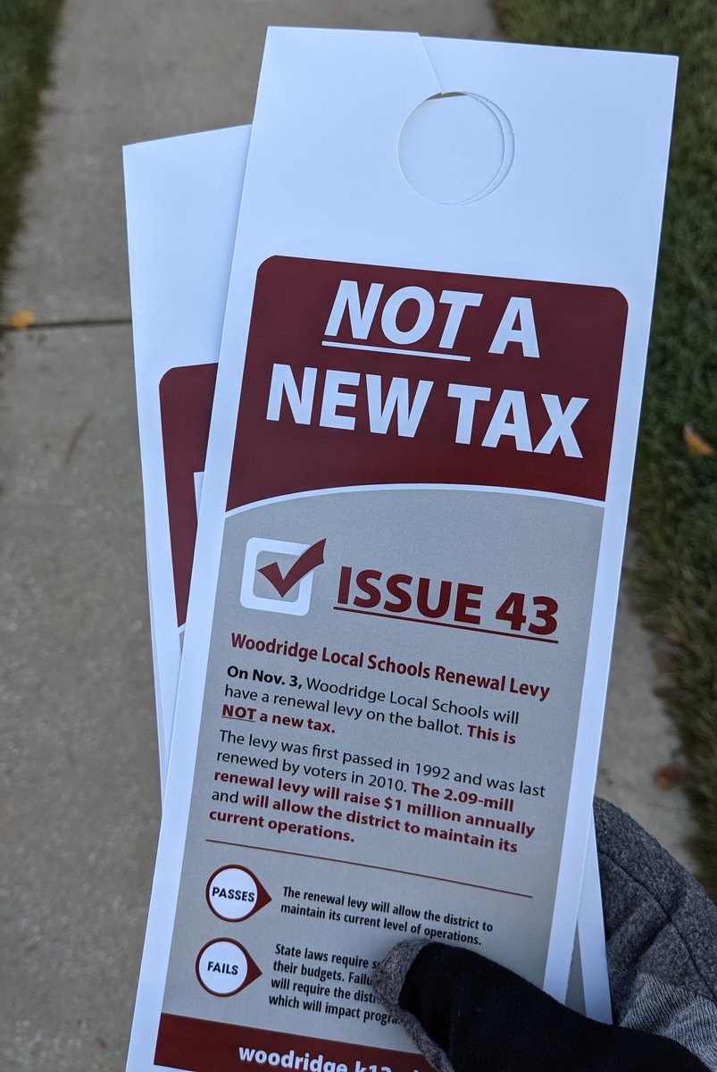 #SupportWoodridge, vote FOR Issue 43.

A renewal levy &amp; NOT a new tax.

On Nov 3rd, Vote for Woodridge!

<a href="/WoodridgeFCCLA/">Woodridge FCCLA</a> <a href="/Woodywrestler/">Woodridge Wrestling</a> <a href="/Woodridge_Cheer/">Woodridge Cheerleading</a> <a href="/WHSLadiesSoccer/">Lady Bulldogs Soccer</a> <a href="/GirlsGolfWHS/">Ty-Ann Gray</a> <a href="/LadyBulldogsWHS/">Lady Bulldogs Hoops</a> <a href="/WoodridgeFB/">Woodridge Football</a> @woodridgehoops <a href="/woodridgebaseb/">woodridgebaseball</a> <a href="/Woodridge_Music/">Woodridge Music Club</a> <a href="/WoodridgeAlumni/">Woodridge Alumni</a>
