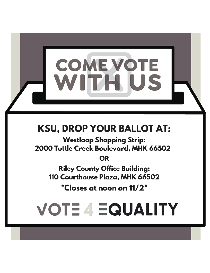 KansasStateV4E's tweet photo. Hey #Wildcats, have you dropped off your ballot yet?? If not, today is the perfect day to stop Trump from playing tricks in office and treating himself and himself only! https://t.co/xK8hQS77U7