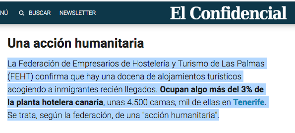 "una acción humanitaria"