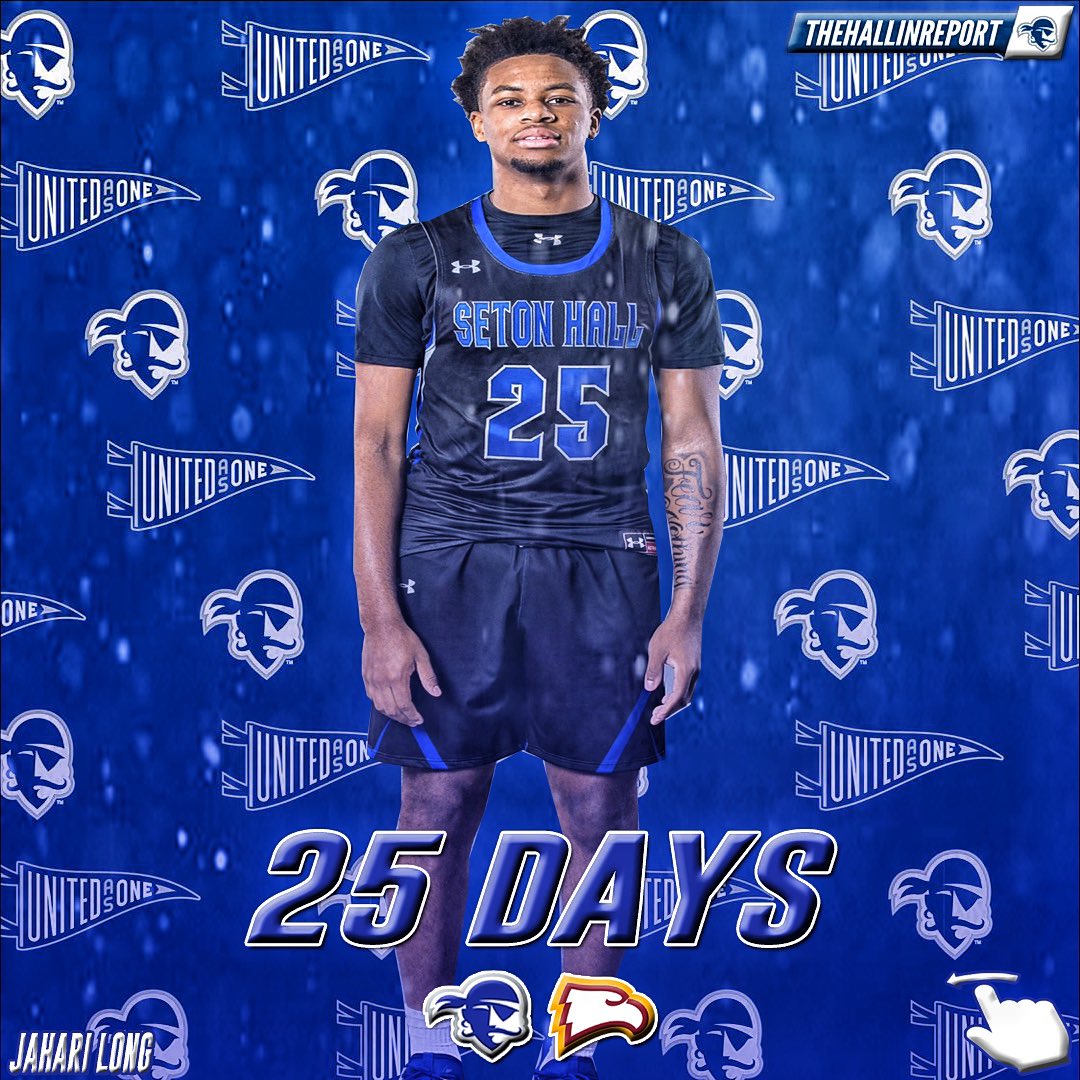 shu_mbb's tweet photo. Jahari Long days away! @jboogi11 #HALLin #shbb #SetonHall https://t.co/SRyucT5aVU
