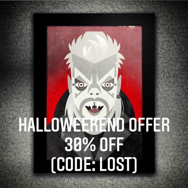 HALLOWEEKEND OFFER: 30% off with code LOST. Link in bio. Happy Halloween 🎃 #lostboys #illustration  #giclee #limitededitionprints #vampire #80shorrormovies #horrormovies #gicleeprint #halloween #halloweenoffer #bigcartel #bigcartelstore #bigcartelshop