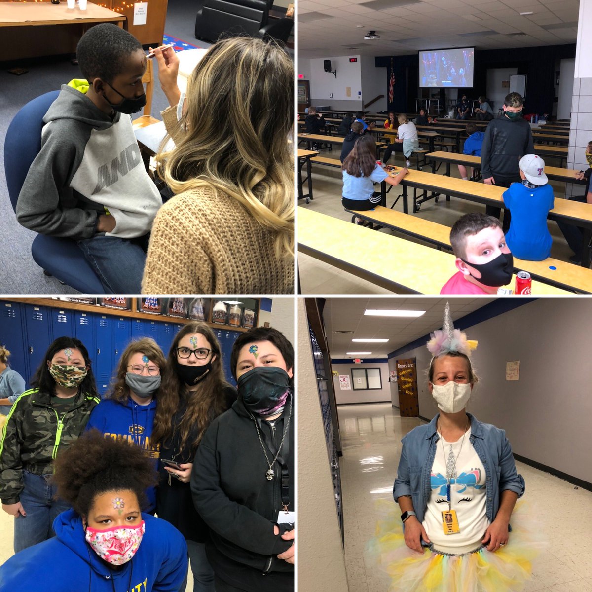 Yesterday we had soooo much fun! It was character day for Red Ribbon week and our halls were full of amazing characters!!! 

And STUCO also hosted an amazing haunted hallway fall festival for all students after lunch! Each grade level had a time slot to check everything out!