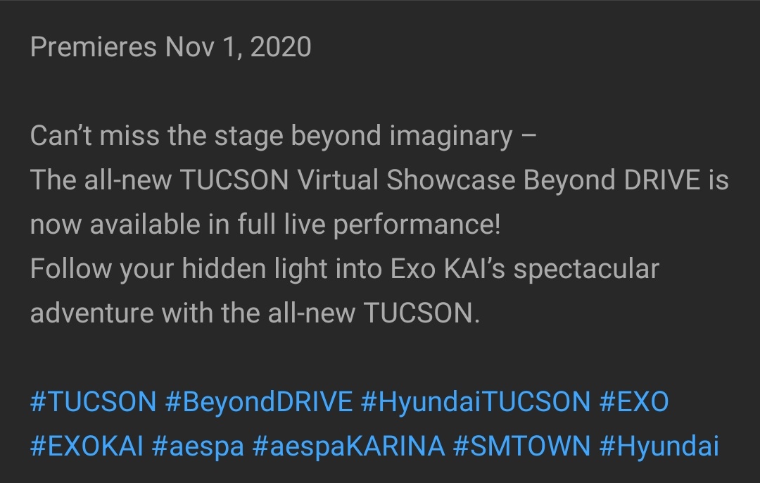Aespa Karina Is Tagged In Kai S Performance On Tucson Beyond Drive On November 1 Allkpop Forums