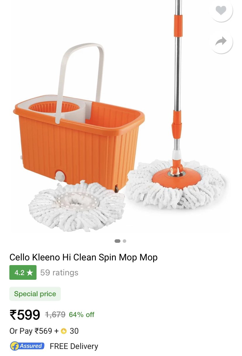Kleeno 2024 spin mop