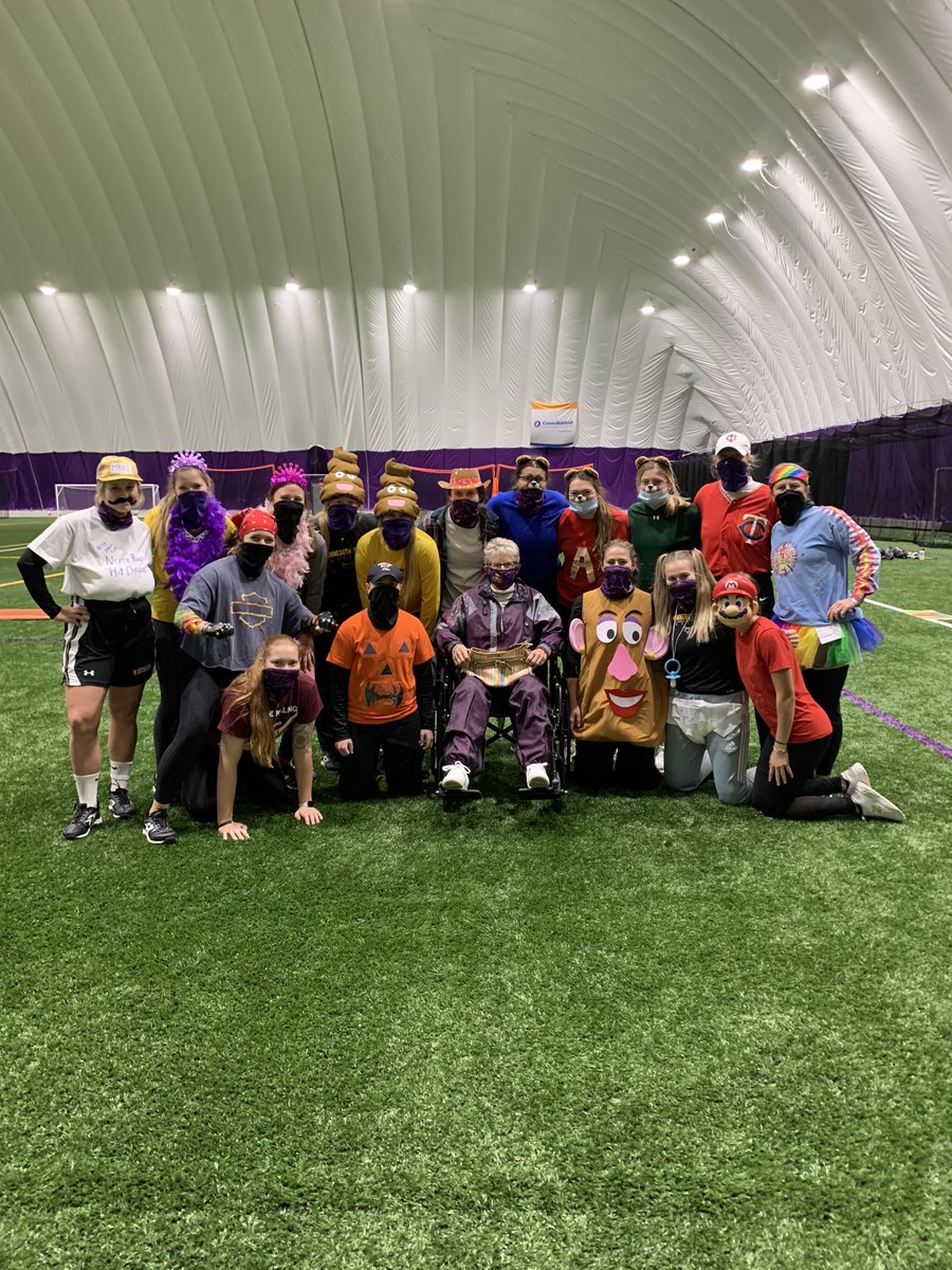 Our annual Halloween practice 😈.  Coach Meyer definitely won this years best costume 🤣