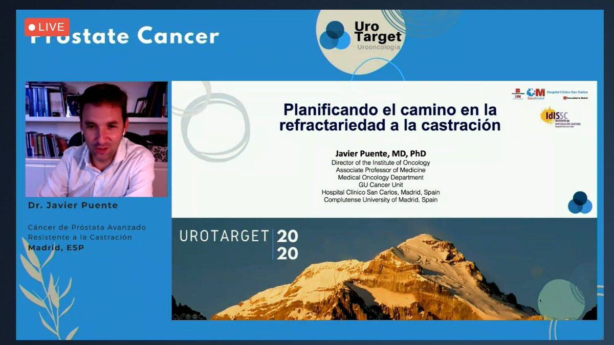 Martin_AngelMD's tweet photo. Ahora tiempo del manejo integral del mCRPC #pcsm ...manejo integral a cargo de @MartinRichardet 🇦🇷 y @docjavip 🇪🇸 #UroTarget20 https://t.co/B6nWqgpwqr