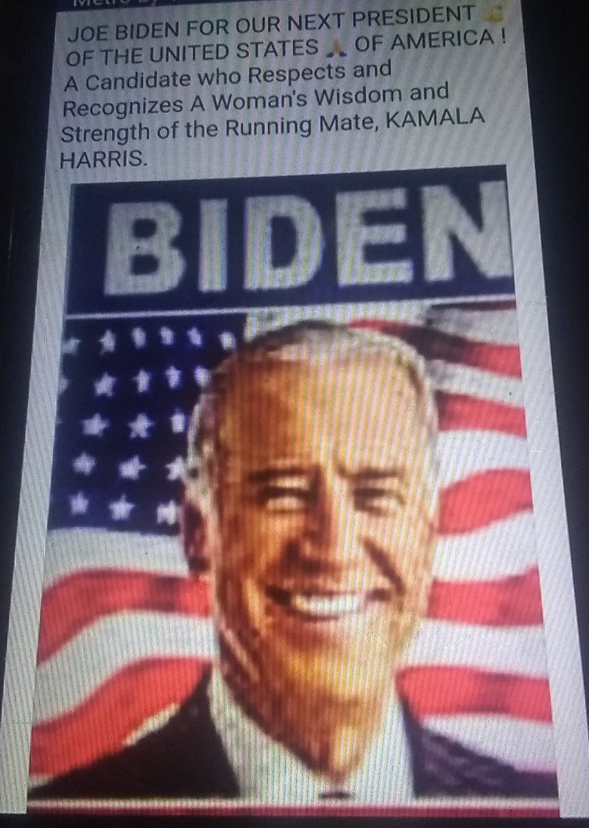 Merlamayla's tweet image. Vote Joe Biden for President November 3RD.
He was former President Barack Obama's  choice for 
Vice President!  
(This is Powerful!) Enforced by Obama!