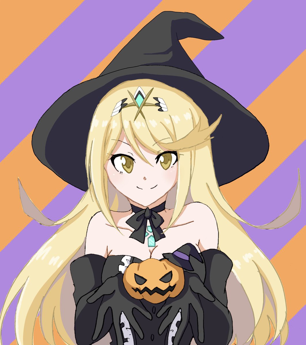 ヒカリ(ゼノブレイド2) 「滑り込みハロウィンらくがき 」|えりんぎのイラスト