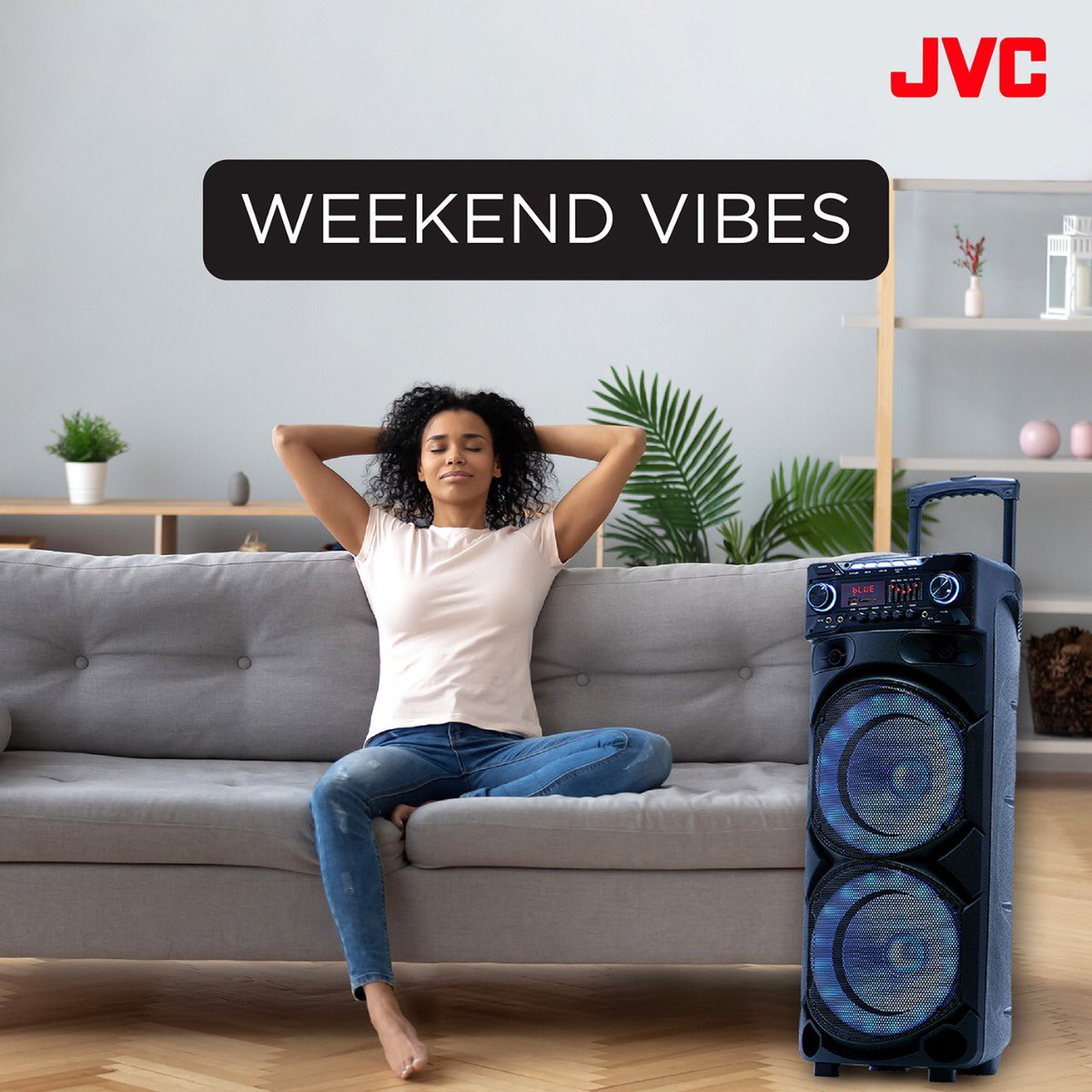JVCIndiaOff's tweet image. Weekend vibes with JVC speakers.