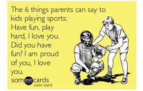 TheSportParent's tweet photo. The 6 things parents can say to kids playing sports ...

(1) Have fun
(2) Play Hard
(3) I love you
(4) Did you have fun?
(5) I am proud of you
(6) I love you https://t.co/lw70pmho0o