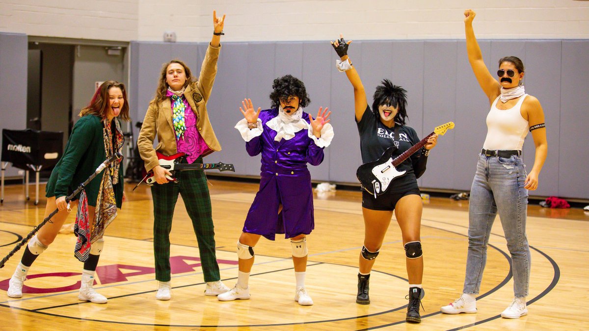 ElonVB's tweet photo. Yesterday was our Halloween practice and we had quite the turnout: Mr. Clean, Slinky Dog, Napoleon Dynamite and some famous Rock n' Rollers!

#phoenixrising #ElonVB #SpookySzn https://t.co/L5Bag4W0Lk
