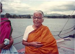 Mukta was a close friend of M S Subbulakshmi. Here is a photograph of T Mukta. When she was in her 80s, she went to sing in Cleveland Aradhana. The hall was packed and she received a standing ovation once the concert was over.