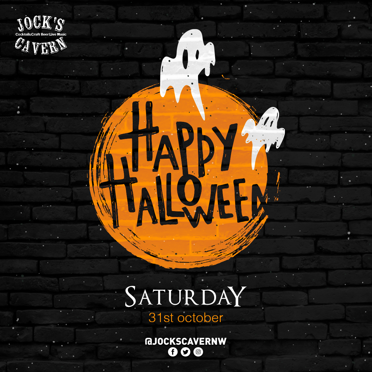 Happy Halloween from everyone at Jocks Cavern!🎃

Download the COVID Track &amp; Trace app to check-in when you arrive for the safety of you, other customers &amp; our staff 📲

#jockscavern #jocksWakefield #yorkshire #rock #gin #cocktails #livemusic #Drinks #wakefield #halloween