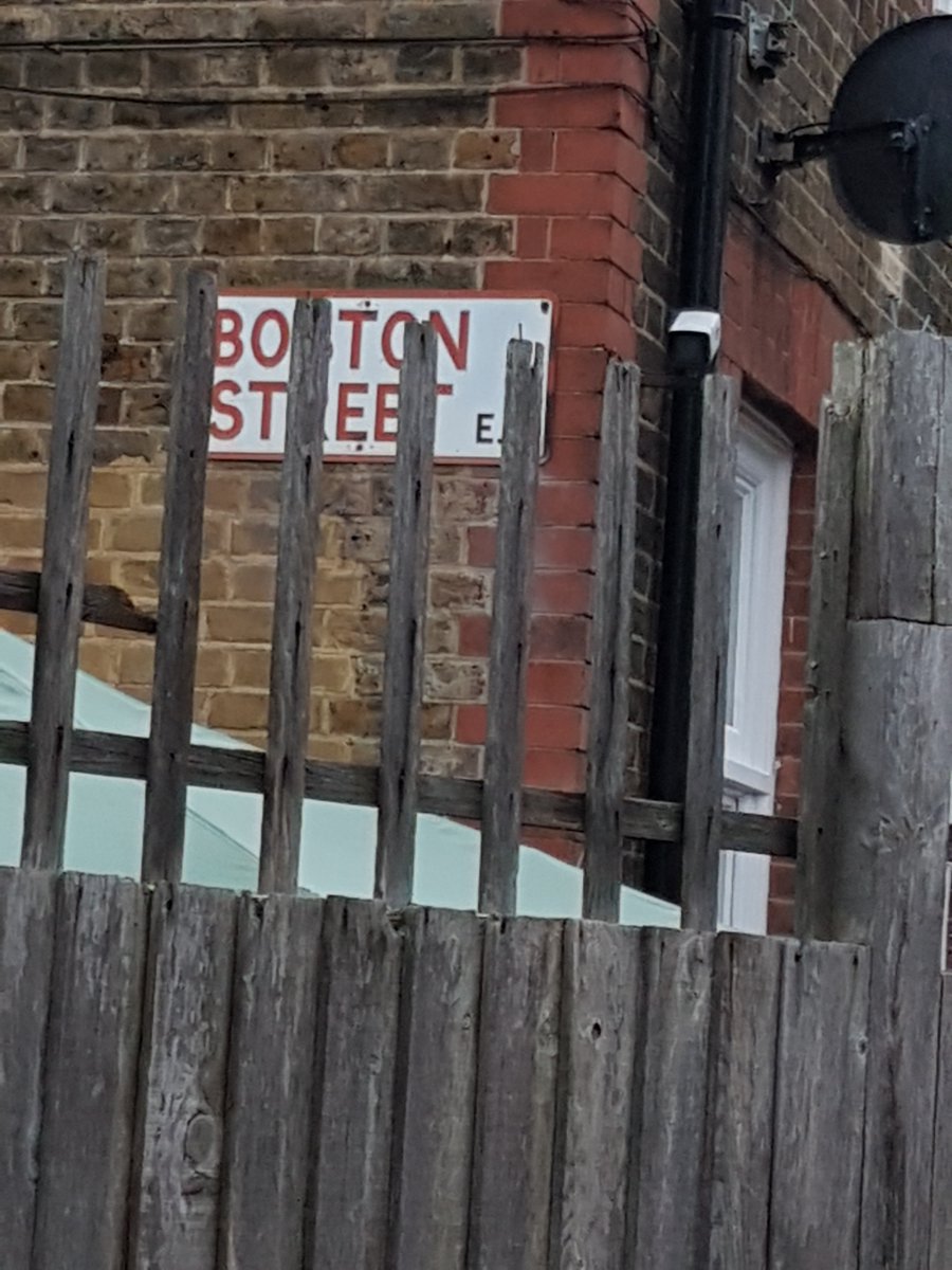 Head over to Seabright school on Audrey Street & at the rear behind gates by the staff car park is a sign for Boston Street. At the front of the school the frontage declares itself to be Maidstone Street Haggerston School. Two nuggets of lost streets.