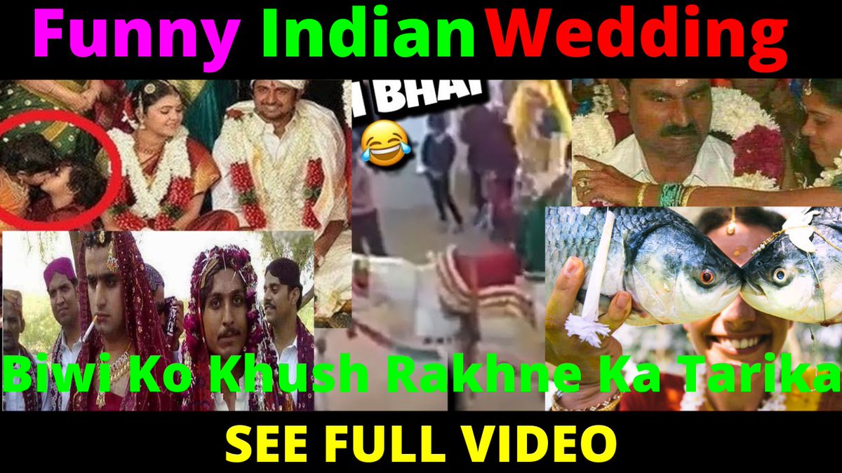 #FunnyIndianWedding Video, Husband Wife Funny Videos, Biwi Ko Khush Rak... youtu.be/QLi3JahBtEI via <a href="/YouTube/">YouTube</a>