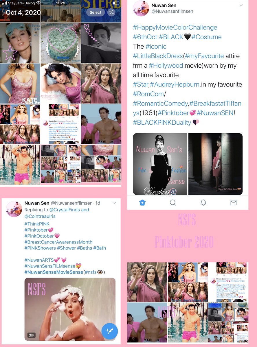 Nuwansenfilmsen's tweet photo. #Pinktober2020 is coming to an end!#Posted quite a few #tweets in regard to this #BreastCancerAwarenessMonth,whilst posting for #FilmChallenges,#birthdays et al;avec #hashtag #Pinktober/#PinkOctober💖for #BreastCancerAwareness!
Also,a #HappyHalloween to everyone #celebrating it🎃 https://t.co/S0lCymS0OX