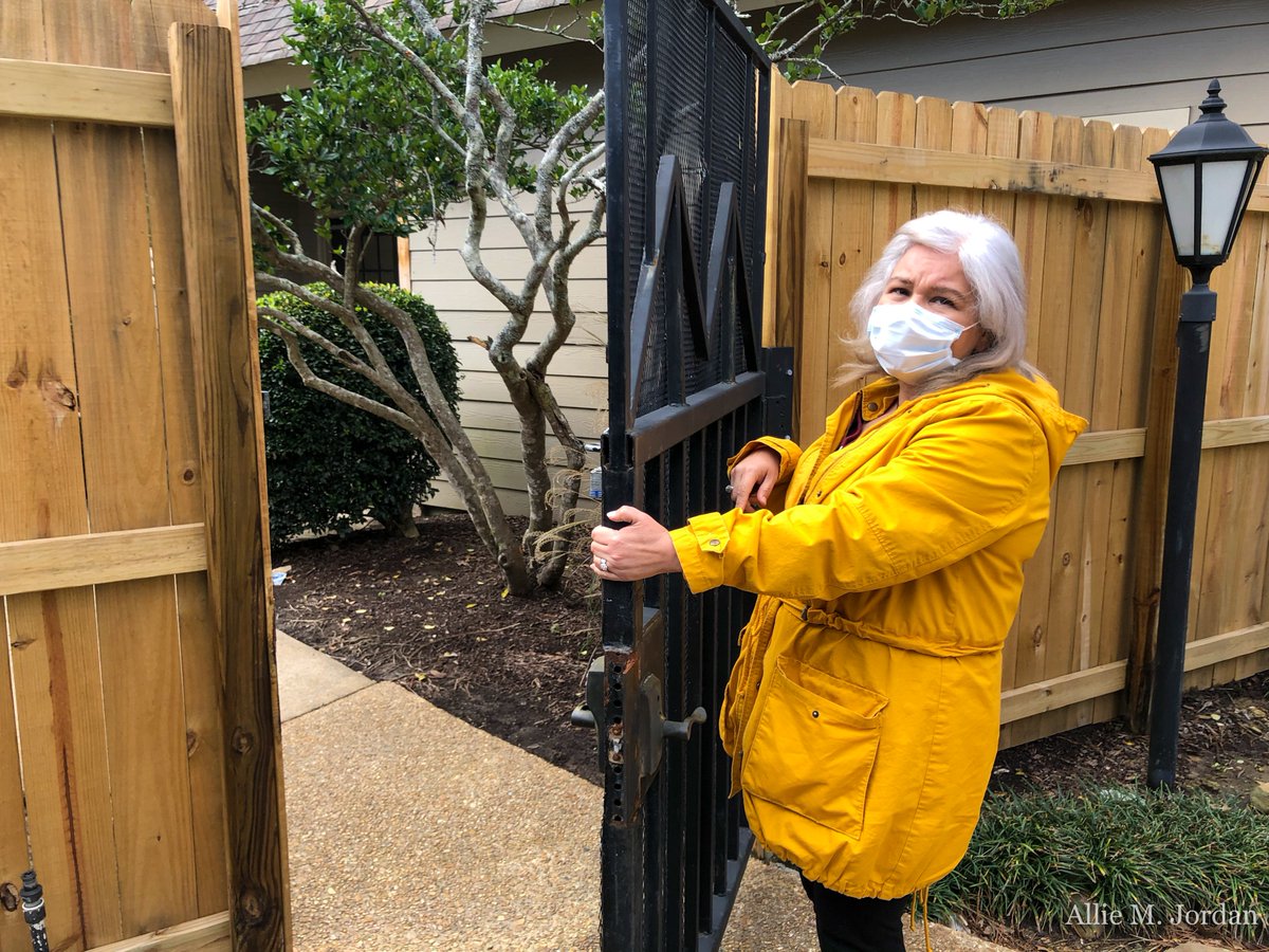 As Bouder showed me around the clubhouse where many voters are expected to wait to enter the small space to vote, she strategized on how to use the space efficiently. “They could use this back gate as the entrance. And then the voters could exit through the front door.”