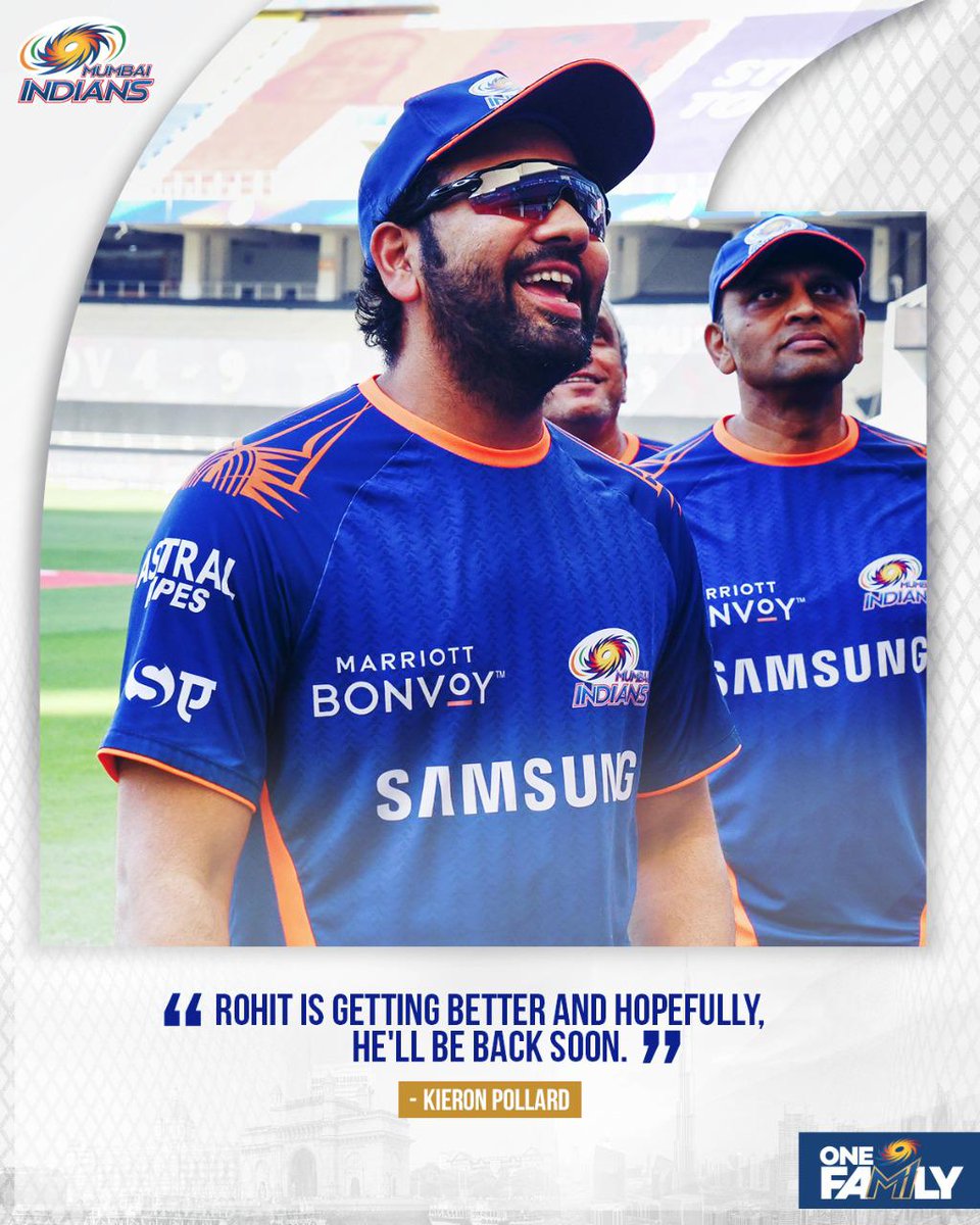 mipaltan's tweet photo. Getting there...#Believe 💪💙

#OneFamily #MumbaiIndians #MI #Dream11IPL @KieronPollard55 @ImRo45 https://t.co/o6rLS67tBy