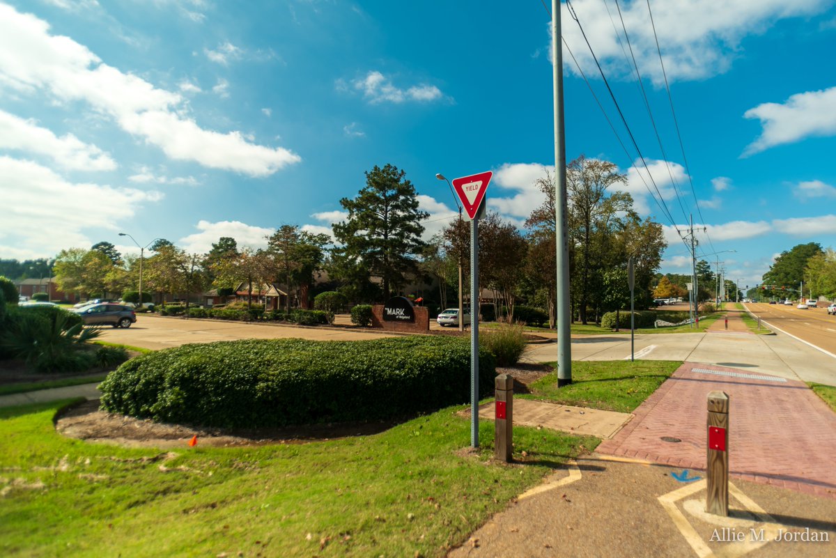 The entrance to the Mark precinct is on the busy Lake Harbour Drive. There is another exit from the apartment complex in addition to the one in the photo, but let's also remember, these are peoples homes, yards, parking spaces, etc. And - there is no set traffic plan!