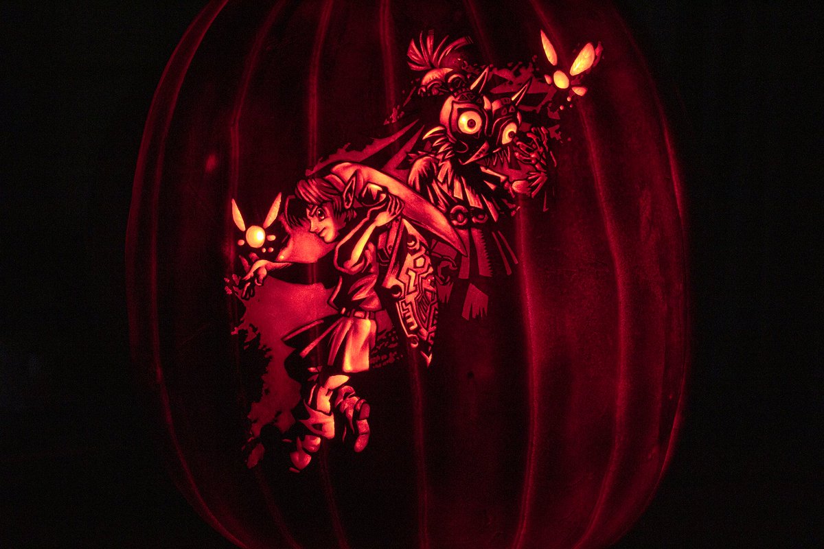 EvanDoody's tweet photo. “You’ve met with a terrible fate, haven’t you?” #Halloween2020 #jackolantern #pumpkin https://t.co/jucS9qYLWa