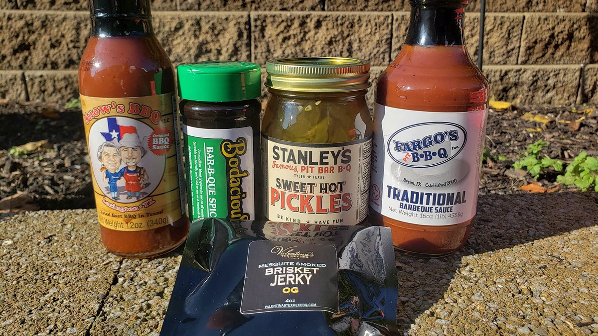 yinzlovebbq's tweet photo. Happy #TMBBQWeek Saturday! Love the #BBQ Box that came this week from @tmbbq @TexasMonthly. So many great TX flavors and toys to dig into this weekend. Miss yinz in the #BBQfamily!

You can take part in the webcast tomorrow 5PM Eastern / 4 Central - https://t.co/0fcxBhWVDg https://t.co/t9KfsvW0Cf