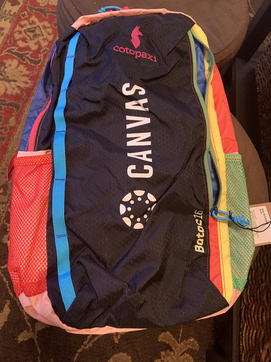 robertherron's tweet image. Thank you @CanvasLMS &amp;amp; @cotopaxi for my #canvascon2020 backpack #swag. This is a big #flex 💪🏻 on my colleagues teaching online. They will be so jelly 🤓

#onlineteaching #highered #sojelly #AcademicTwitter #canvas