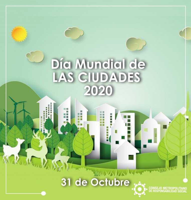 #DíaMundialDeLasCiudades 🌎

¡Sin un desarrollo urbano sostenible, no podremos ganar la batalla contra la contaminación y el #cambioclimatico ! 🍃