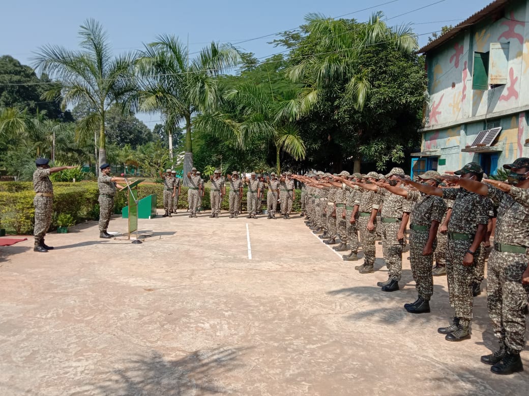 ITBP_official's tweet image. 45th Battalion ITBP Narayanpur Chhattisgarh took ekta pledge on #NationalUnityDay2020 
#Himveers