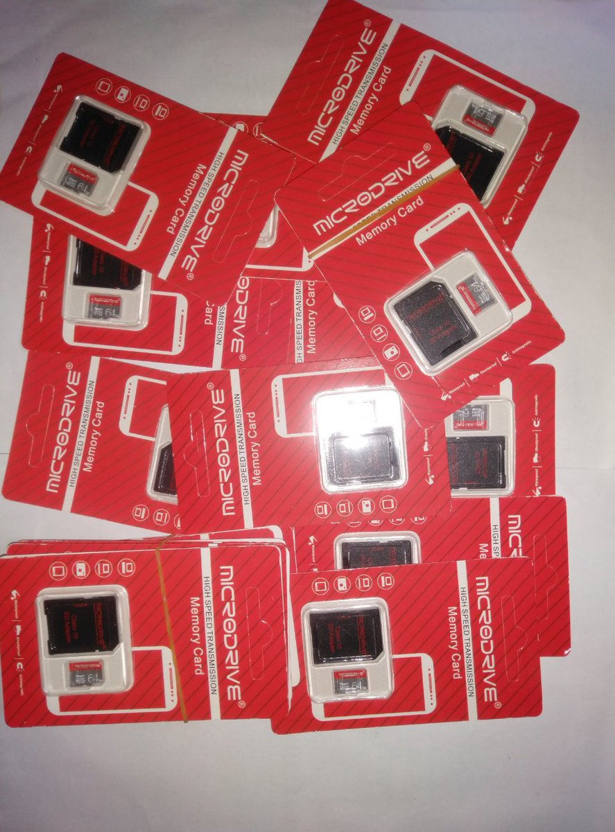 GotayaStore's tweet image. Get the best Micro SD Card in your hands - buy your favourite MicroDrive SD Card at an affordable price.
64GB ©10 SD Cards
Promo Price: ₦3500
Genuine Quality &amp;amp; High Speed.
Nationwide Delivery available.
Buy Now: bit.ly/2XWPTSi
or Call: 0816-511-1571
#Gotaya #MicroDrive