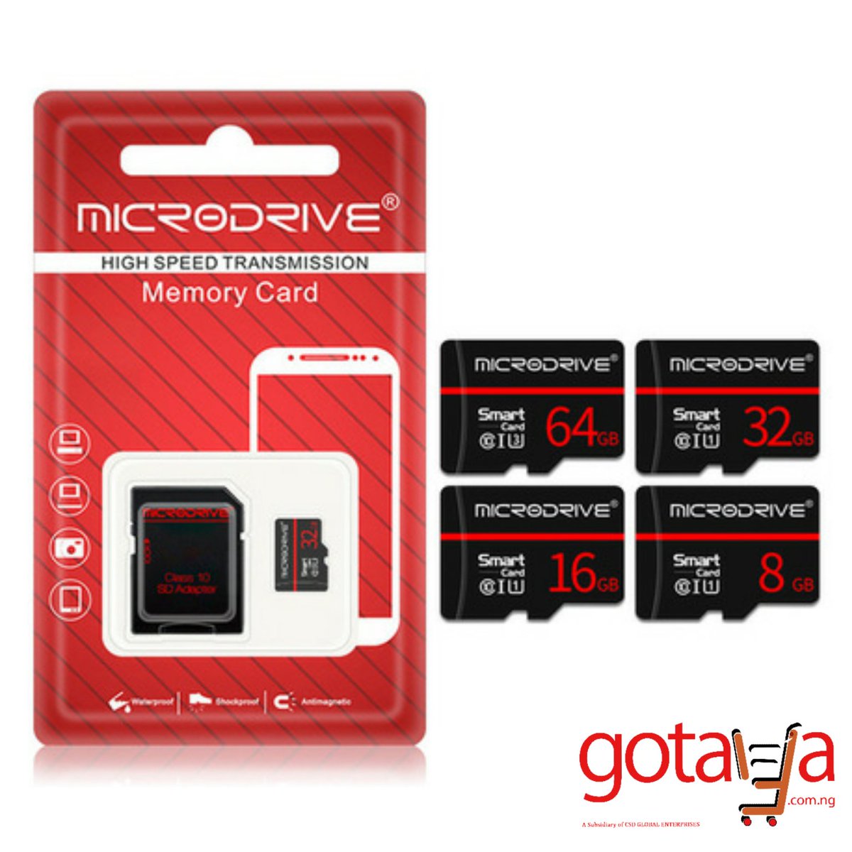 GotayaStore's tweet image. Get the best Micro SD Card in your hands - buy your favourite MicroDrive SD Card at an affordable price.
64GB ©10 SD Cards
Promo Price: ₦3500
Genuine Quality &amp;amp; High Speed.
Nationwide Delivery available.
Buy Now: bit.ly/2XWPTSi
or Call: 0816-511-1571
#Gotaya #MicroDrive