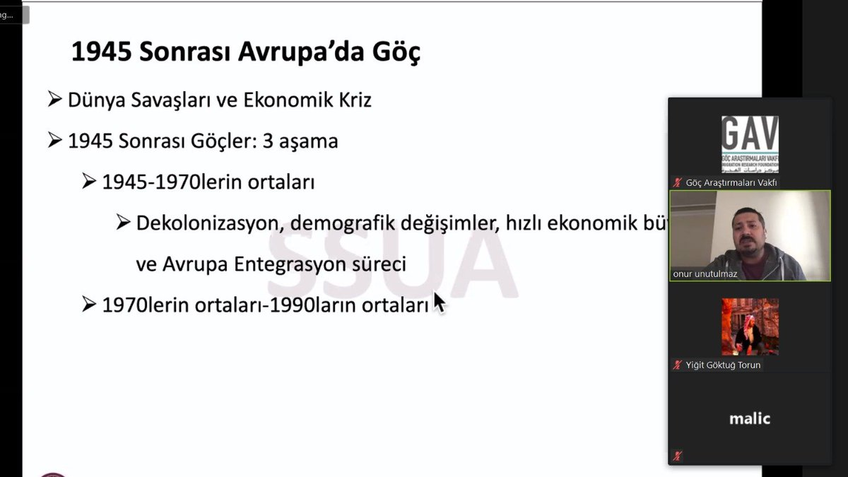Goc_Vakfi's tweet photo. Göç ve Diaspora Akademisi Temel Eğitim Programı (2020-2021) Beşinci haftası Dr. Öğr.Üyesi Onur Unutulmaz'ın (@unutulmazonur) "Dünya Göç Tarihi ve Türkiye" başlıklı dersiyle tamamlandı. #Göç #göçvakfı #göçaraştırmalar #TEPprogram #Diaspora #Türkdiasporası https://t.co/kZGOgaYXQS