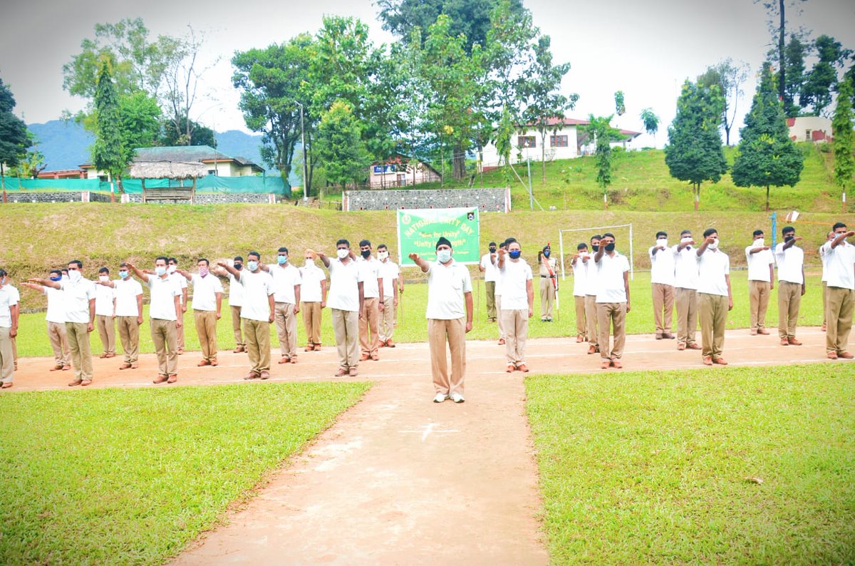 ITBP_official's tweet image. Oath and March for Unity  by HQ North East Frontier ITBP Itanagar, Arunachal Pradesh on #NationalUnityDay2020. 
#Himveers