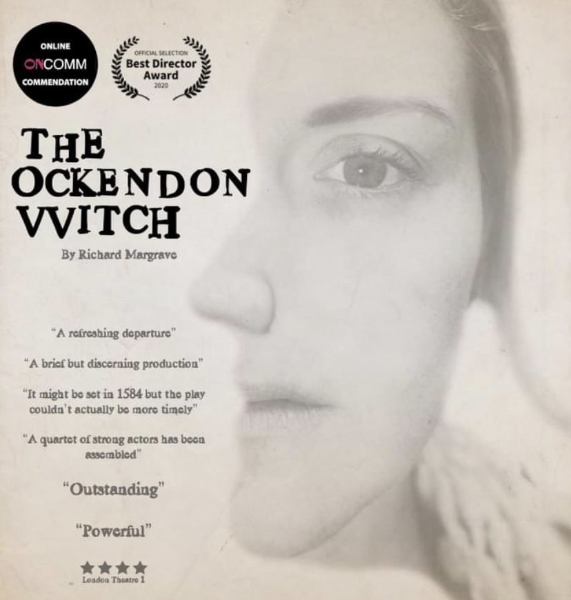 C_A_Sherwood's tweet photo. Happy Halloween and congratulations to @RichardMargrave @LibbyRodliffe @RealJenAries @DickonFarmar for the OnComm Award received for THE OCKENDON WITCH, available to view here: https://t.co/nq9FoH5H3K #ockendonwitch #digitaltheatre #oncomm #witchcraft #truecrime https://t.co/846nvpxSBr