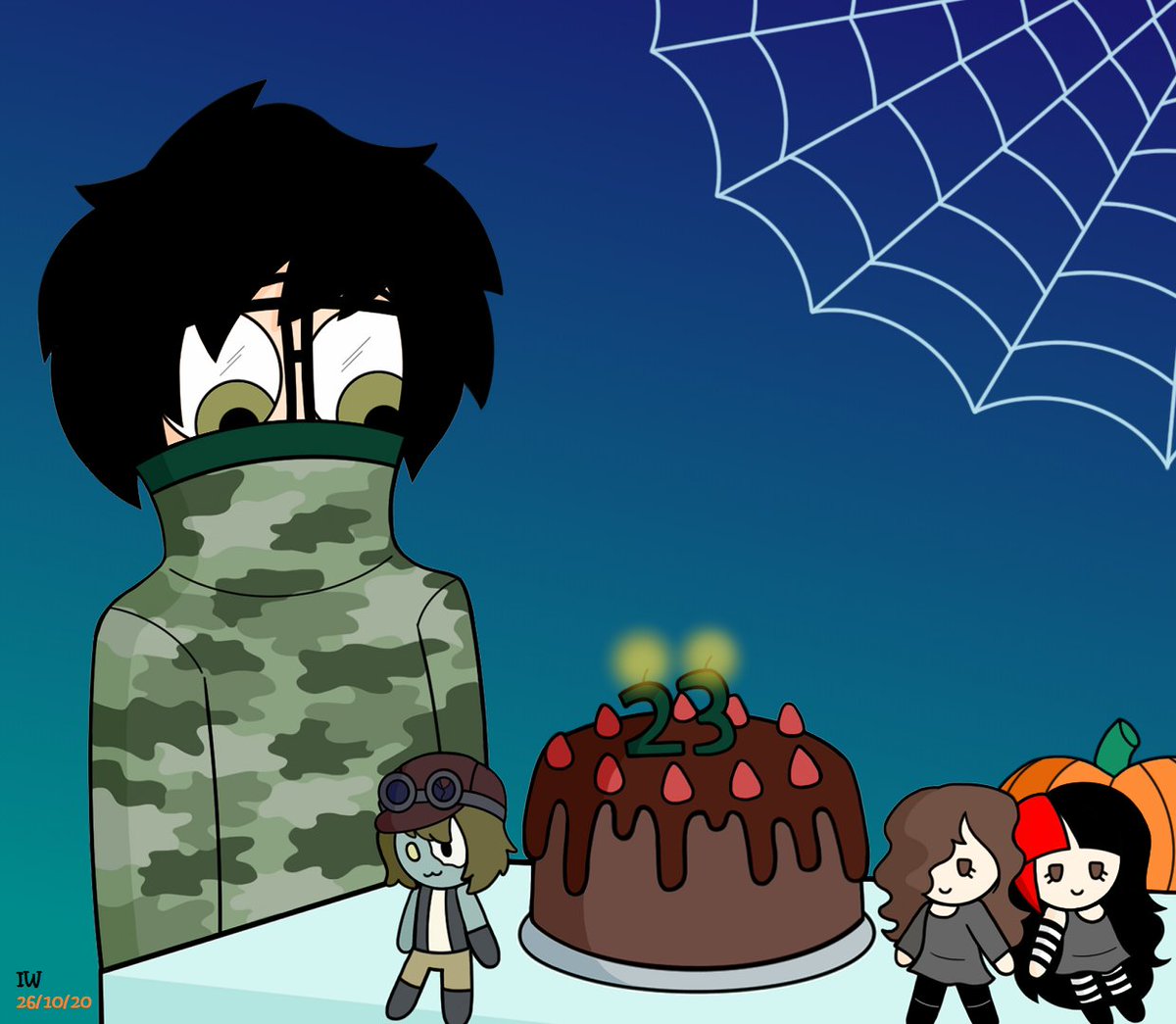 Ingagner's tweet photo. Happy Halloween!! And Happy Birthday to my great friend @CalmShock !! #HappyBirthday #TheCalmShock #HappyHalloween2020 #FanArt #MyArt #IWART https://t.co/n4IHnVnMCz