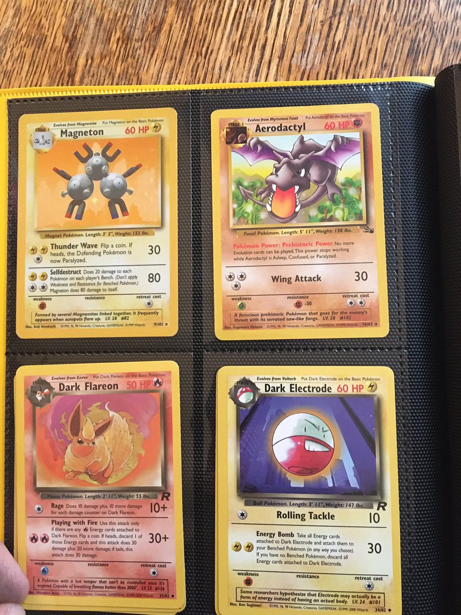 TheReaLozzaTron's tweet image. Stumbled across my Pokemon folder again today. Always brings back great memories. @_PokemonCards_