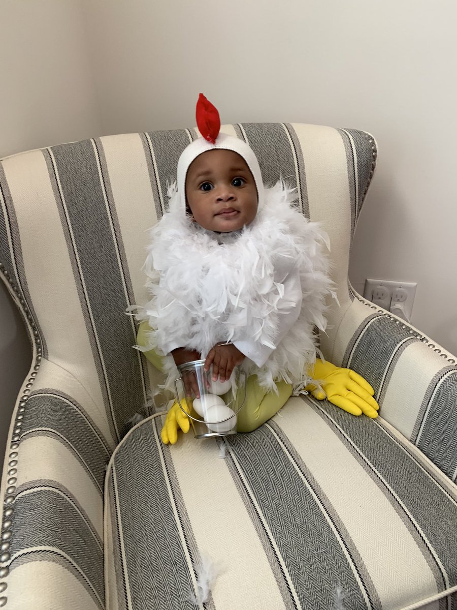 Why did the liddle chicken cross the road?🐣🎃 #CaleisFirstHalloween #DIYcostume