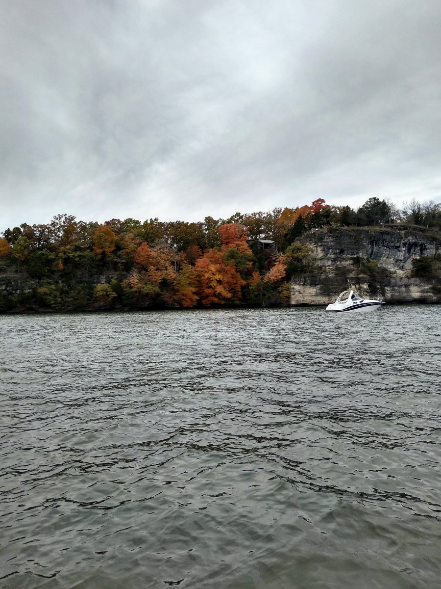 Goldn_Horseshoe's tweet photo. Enjoying the last boat ride of the season and some fall colors! #funlake #lakeoftheozarks #lakeresort https://t.co/rLTCac3PxC