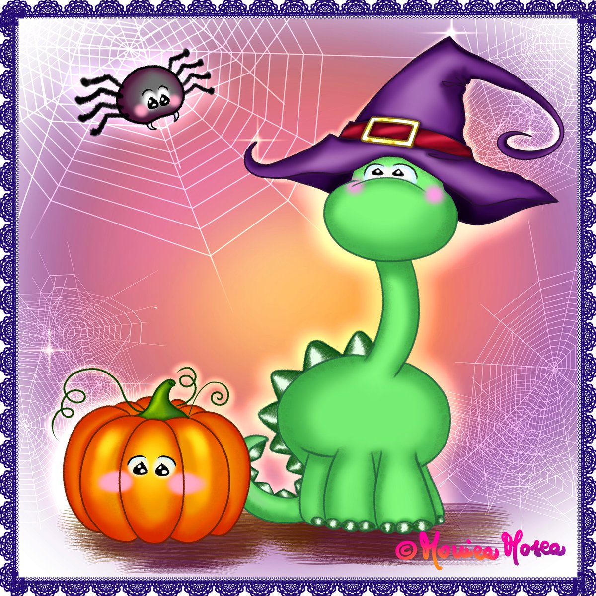 Trick or treat? Tonight is that night 🎃🦇👻 meet my new friend Spidy the cute spider 🕷️🕸️
#halloween2020 #HalloweenNight #BubboloTheDinoPet #cutedino #cuteart #cuteillustration #cutespider #かわいいアート #かわいい恐竜 #ハロウィーン #cutehalloween #trickortreat #drawlloween