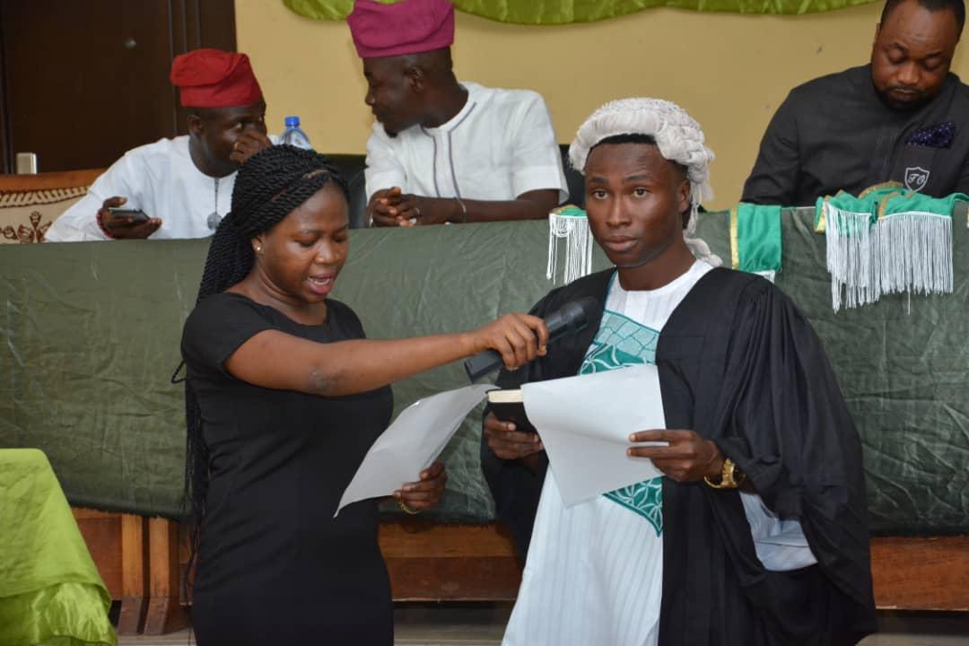 PHOTO SPEAKS
Inauguration as 3rd Assembly Osun state Speaker of Youth Assembly of Nigeria, Osun state.
The moment Barrister Opeyemi Oladunjoye Sworn me as the Speaker,Youth Assembly of Nigeria, Osun state
Rt Hon.Akande Dan Evidence