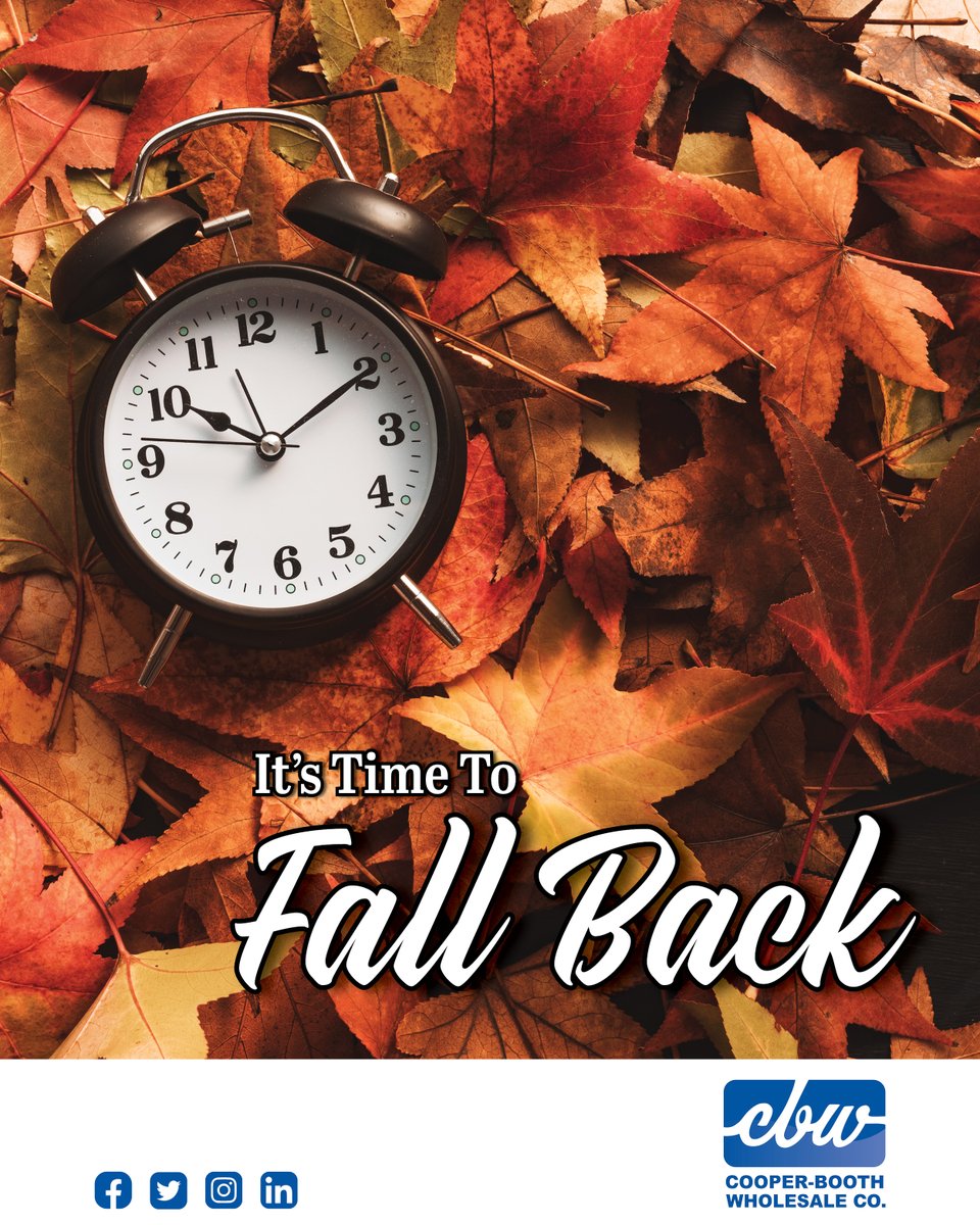 CooperBoothWS's tweet photo. Remember to turn your clocks back one hour tonight! (And gain an extra hour of sleep!!) #daylightsavings #fallback https://t.co/NHSdPyGAHS