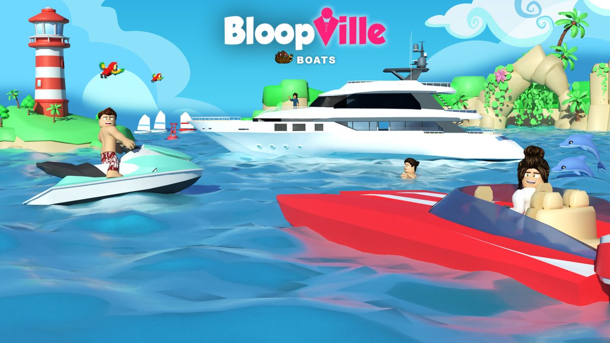 🚢 Ride around in boats and hang out with friends! 
Only in BloopVille. 

#ROBLOX #RobloxDev #BloopVille