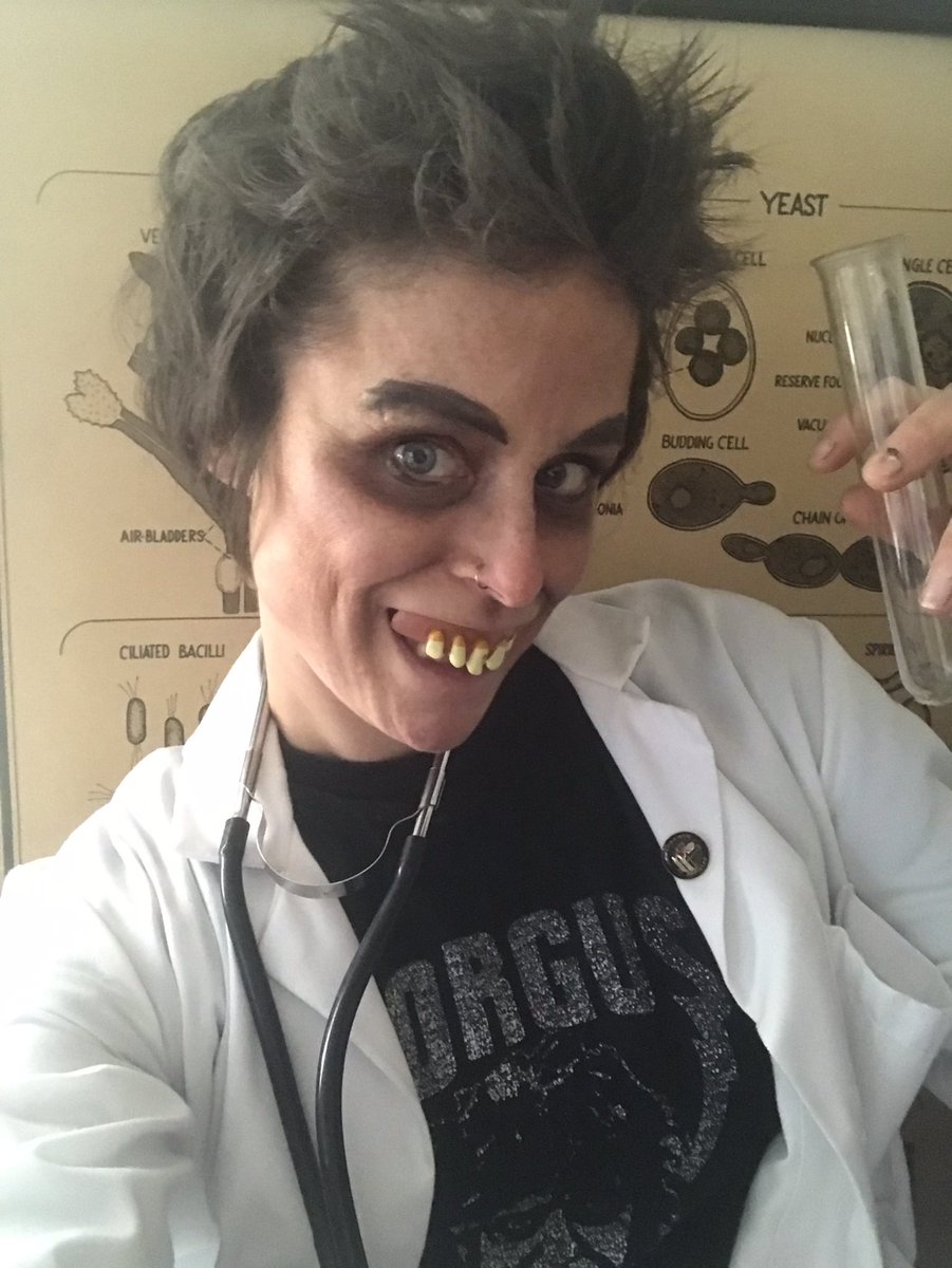 katelacour's tweet photo. Pulled together a Morgus the Magnificent look from crap around the house #friendsofscience #RIP #morgus https://t.co/hxkFqlU7HX